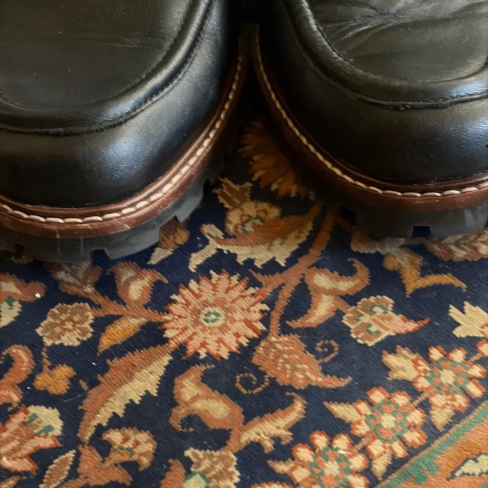 Like new Madewell size 8.5 black leather penny loafers. - Picture 7 of 11